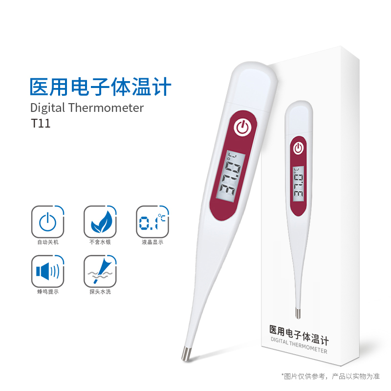 硬頭體溫計(jì)T11-棕色面貼